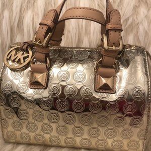 Michael Kors Metallic Gold Purse